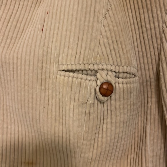 Corduroy Blazer with Painted Back Panel and Open Hem - Picture 8 of 8